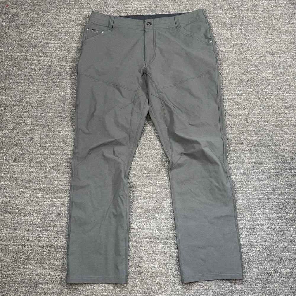 Kuhl Silencr Pants 38x32 Gray Ripstop Water Resistant Stretch Fabric Pockets - Picture 1 of 12